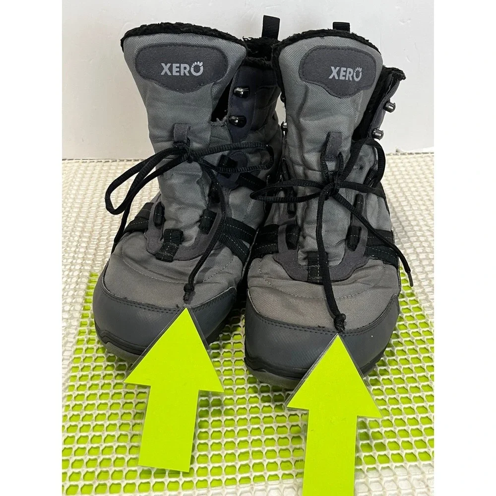 Xero Shoes Alpine Snow Boots Men's Size 10 Gray Waterproof good